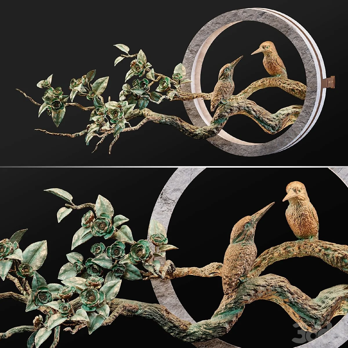 Birds lights Alcedo atthis